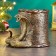 Kashpo - organizer "Snake with a basket" bronze, 10x11cm