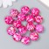 Beads for creativity plastic "Marble. Fuchsia" set of 15 pcs 1.7x1.7x1 cm