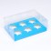 Box for 6 cupcakes, blue 26.8 × 18.2 × 10 cm