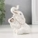 Souvenir ceramics "Elephant with heart" White with gold 5.7x7x9.5 cm