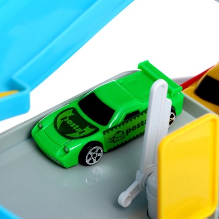Parking "City" with 6 cars and elevator, light and sound-6