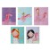 Notebook of 48 sheets in the Young Princess cage, covered cardboard, matte lamination Soft Touch, mix