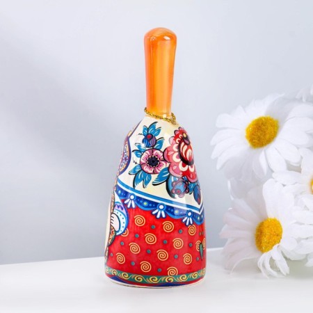 Matryoshka bell is medium with a pen, cat, mix 10 cm-6