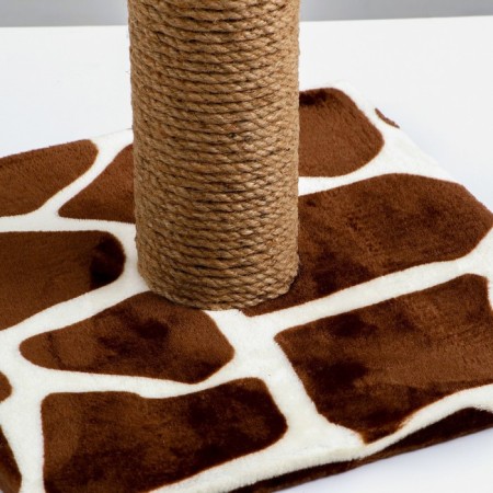 High and thick column claws, sisal, 35 x 35 x 82 cm, mix of flowers-3