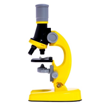 Children's microscope "Young botanist" The frequency of x100, x400, x1200, yellow, backlight-2