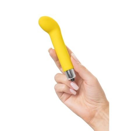 Stimulator of the goromantica awe, 12 cm, silicone, yellow color-8