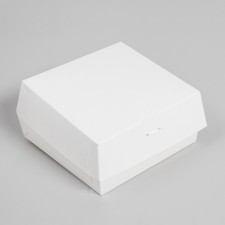 Box under a bento-port without a window, white, 12 x 12 x 7 cm