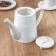 Teapot Porcelain Hot Magistro Crotone, 1.4 liters, white color