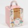 Capcake box, confectionery packaging, 1 cell "for you", 9 x 9 x 11 cm