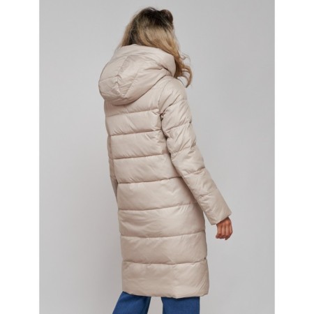 Coat insulated winter female, size 46, color light green-8