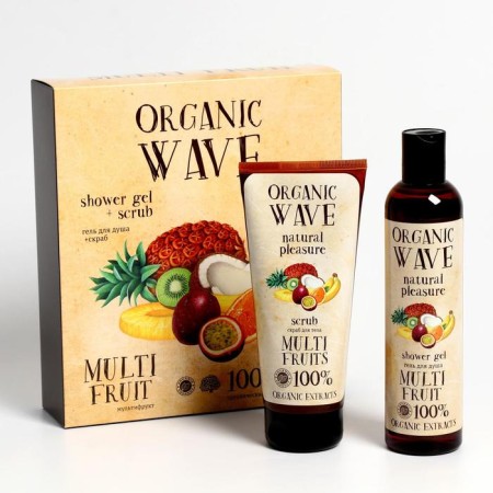 Gift set Multifruit: shower gel, 270 ml + body scrub, 200 ml