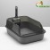 Toilet with transparent sides with a scoop and filter, 40 x 28 x 16 cm, gray