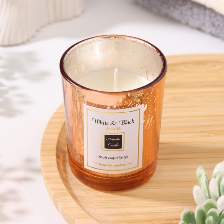 Aromatic candle in a glass "Dream Star", lavender, 5.5x6, cm-1