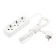 Extension cord 3 nests, 3m, 3x1.0mm², s/h, white rexant