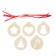 Set for creativity "Wood painting" 5 pcs., With a ribbon