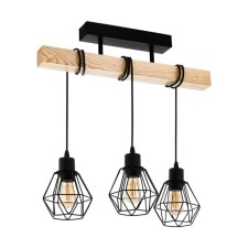Townshend 5, 3x60W E27 lamp, brown color, black