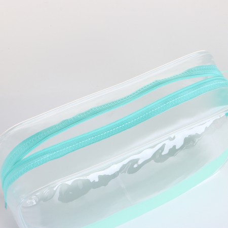 Lightning cosmetic bag, green color-2