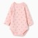 Body with a long sleeve, pink color, height 56 ​​(0-1 months)