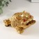 NECSK Polystone "Toad with reins and coin in the mouth" 9.5x12.5x6.5 cm