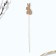 Topper wooden to decorate the kulich "Rabbit", 11 x 16.5 cm.