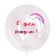 Sticker on a balloon "Rainbow mood", 29x19 cm