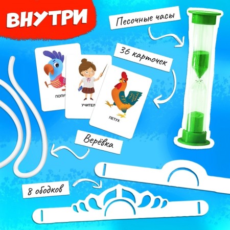 Game for guessing "Who am I? Professions and animals "2 third-party cards-1