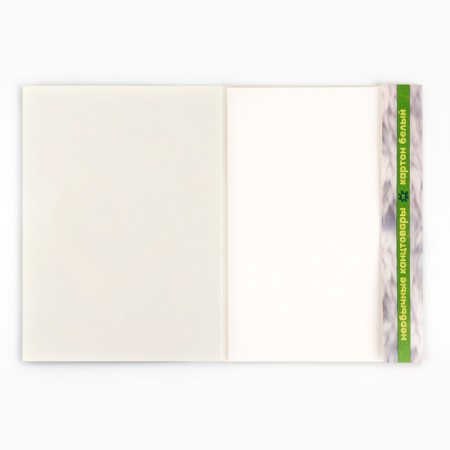 Cardboard white coated one -sided A4, 8 sheets 230g/m² in the folder-4