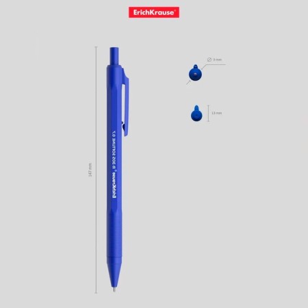 Automatic ballpoint handle R-305, node igla 0.7 mm, blue ink, letter line length 1000 meters-3