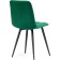 Stool on a metal frame chilli to metal/velor, black/green 44x50x85 cm