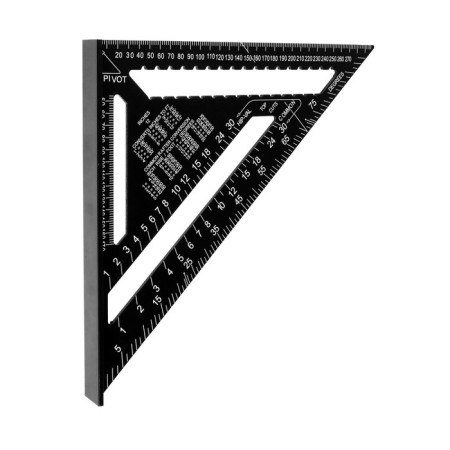 Universal roofing charcoal tundra, aluminum, with an internal scale, 300 mm