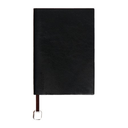 Organizer, B6, 116 sheets, cage, leatherette cover, brown cut, black