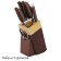 Lenardi knife set, on a stand, 9 items