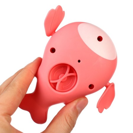 Clothing toy for the bath "Whale", pink color-6