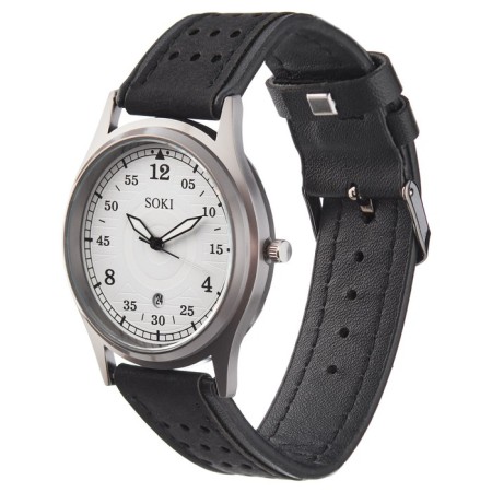 Watch of wrist, d-4.2 cm, strap L-23 cm, width-2.2 cm, luminous arrows-1