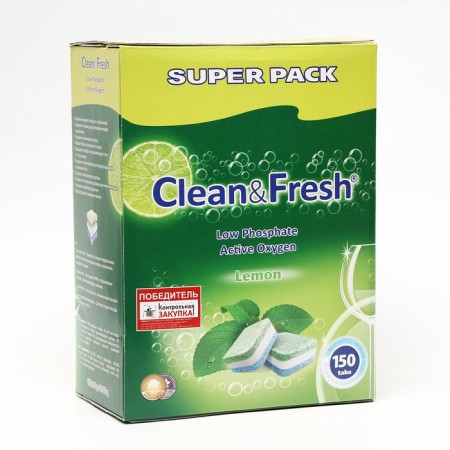 Clean & Fresh All in 1 (Giga) dishwashers, 150 pieces of mix