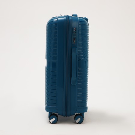 Middle suitcase 24 "on lightning, code lock, blue color-2
