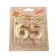 Candle in the cake jubilee "line" (set 2 in 1), number 65, number 56, gold metallic, 6.5 cm