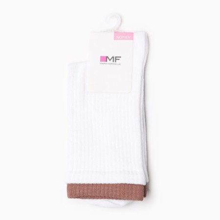 Women's socks, white color, size 25 -27-2