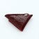 Monetnik on the button, Textura, burgundy color