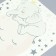 Sticker Plastic Interior phosphorus "Sleeping Elephant on the Moon" 28x28 cm