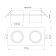 Lamp built -in Novotech. Lirio, 9W, GU10, 60x182x92 mm, white color