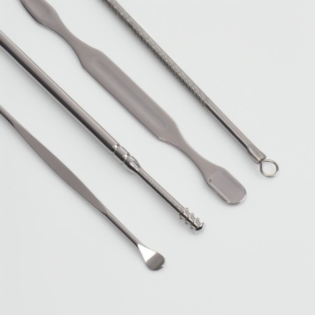 Manicure set "Lucy", 10 objects, leatherette-cherol, menthol color-6