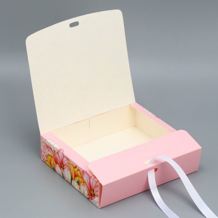 Gift box, packaging, "beloved teacher", 20 x 18 x 5 cm-4