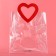 Gift package from PVC, red, 25 x 28 x 15 cm