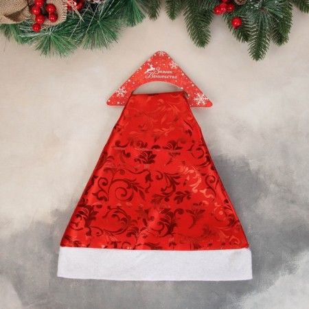 COVPAK New Year's "frosty pattern" 28x36 cm, red-1