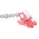 Nipple set - a dummy with a holder, SL, ORTD +12 months, with a cap "Bunny", pink
