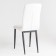 Chair "Quadro", black metal/aero white