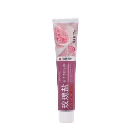 Toothpaste against caries with pink salt crystals, 100 g-1