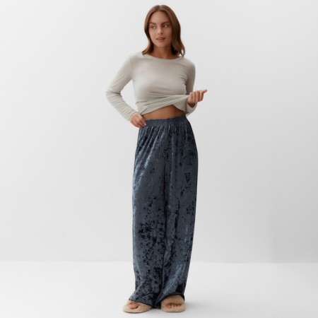 Home Home (longshit and trousers) KAFTAN "velvet", 52-54, gray/pigeon-1