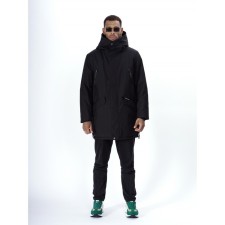 Парка спортивная зимняя мужская, размер 52, цвет чёрный